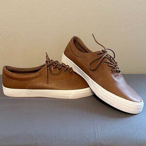 NWOT Seven91 Men's Tan Faux Leather Shoes in Size 10